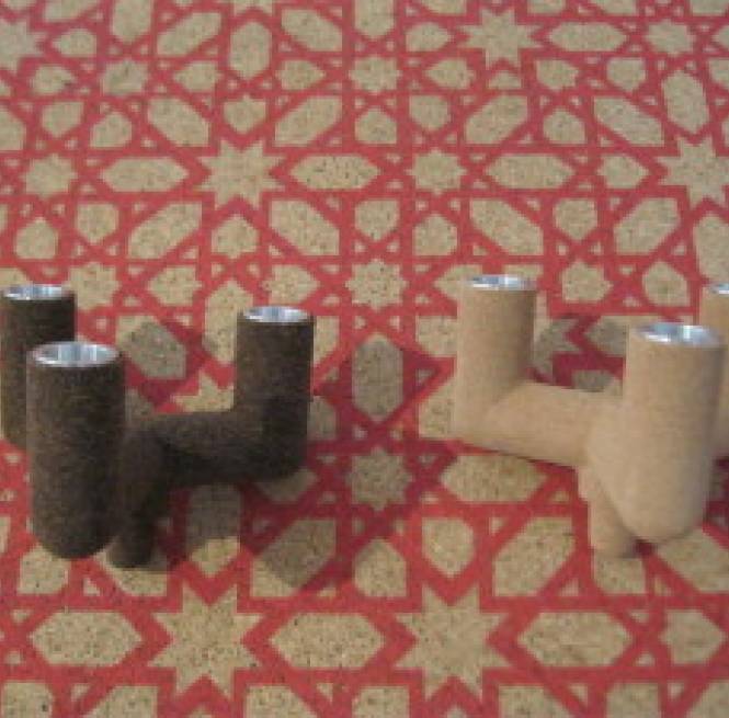 CORK CANDLE HOLDERS